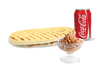 1 Panini au choix 
+ 1 Dessert au choix 
+ 1 Boisson 33cl au choix