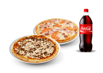 2 Pizzas moyennes au choix.